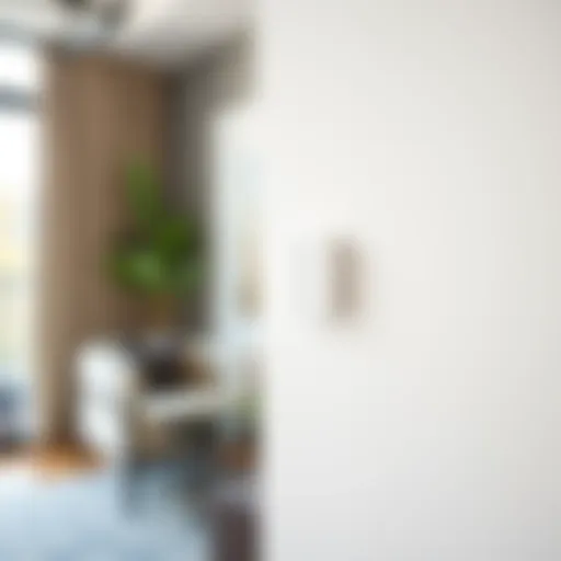 Elegant wifi smart switch in a modern setting