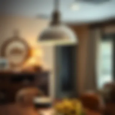 Installation Made Simple for Farmhouse Lighting Detailed illustration of the light shade installation process