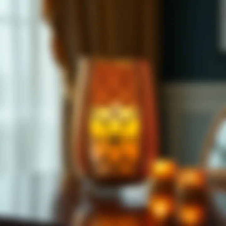 Modern Elegance in Flameless Candle Holders Elegant modern flameless candle holder showcasing intricate design