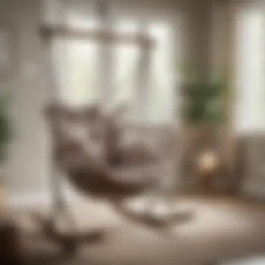 Hammock Rocking Chair Enhancing Indoor Comfort Cozy indoor space featuring a hammock rocking chair