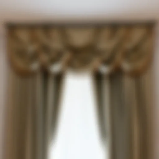 Elegant Drapery with Rings Elegant drapery showcasing ring installation