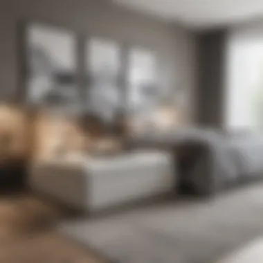 Versatile Design for Modern Bedrooms Versatile design of an extra large storage bench complementing bedroom decor