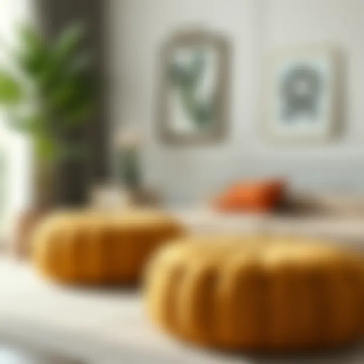 Practical uses of pouffes in interior design