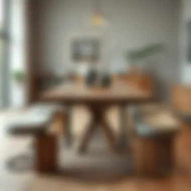 Table Design with Various Material Choices Versatile table design showcasing different material options