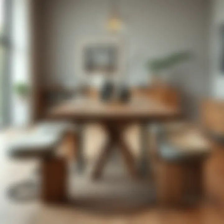 Table Design with Various Material Choices Versatile table design showcasing different material options