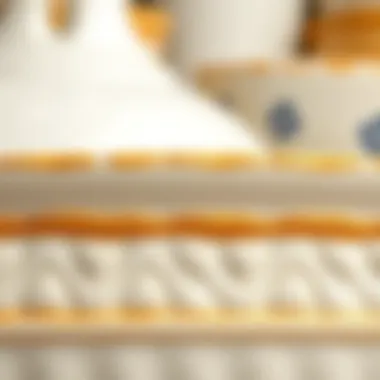 Close-up of Pfaltzgraff Coastal ceramic texture and design