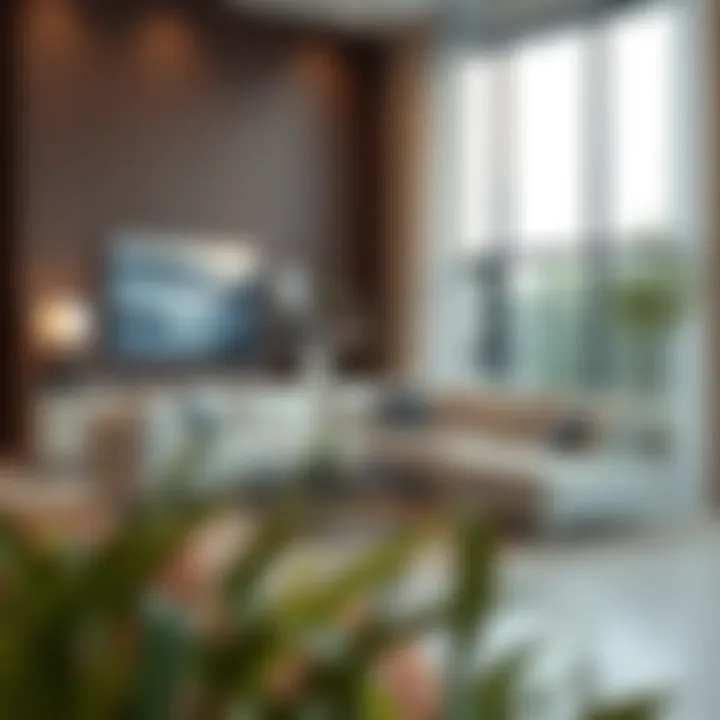 A spacious living room featuring a sectional sofa that enhances the overall ambiance