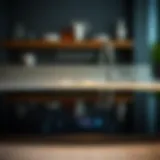 Sleek smart cooktop showcasing touch controls and digital interface