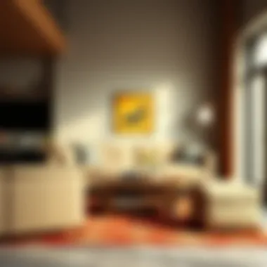 A visual representation of a seamless furniture relocation with TaskRabbit assistance