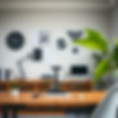 Diverse Options for Contemporary Workspaces Modern office equipped with various standing desk styles