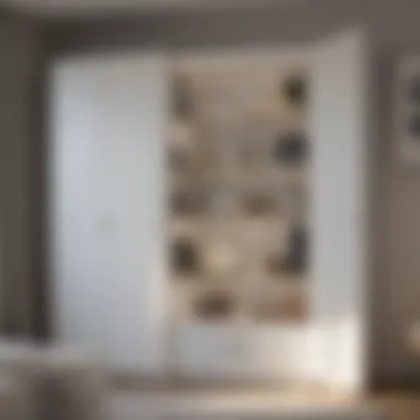 Efficient Space-Saving Cupboard Compact storage cupboard maximizing bedroom space