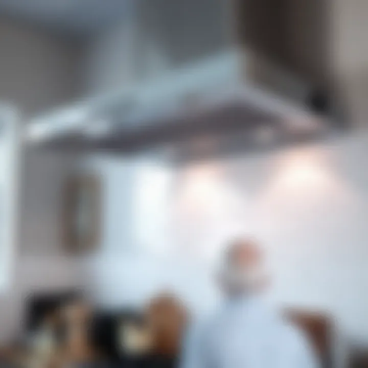 Installation process of a wall-mounted range hood