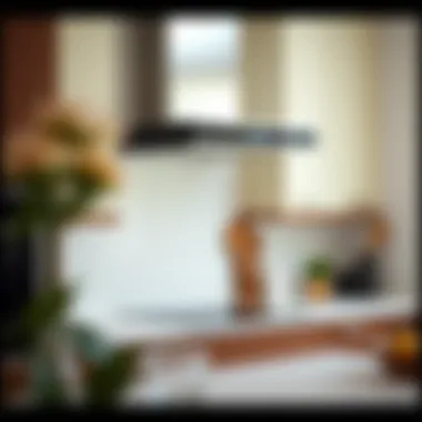 Stylish kitchen featuring wall-mounted range hood