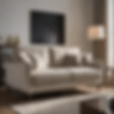 Stylish Living Room with Loveseat Sofa Bed Contemporary loveseat sofa bed in a stylish living room setting
