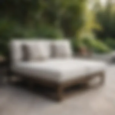 Quality Materials for Outdoor Sectionals Close-up of high-quality materials used in sectional outdoor furniture