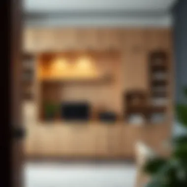 Functional wall unit with integrated storage solutions