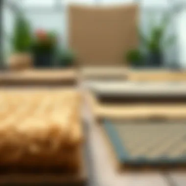 Diverse outdoor mats showcasing various textures and colors